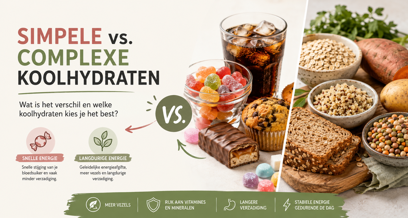 Simpele vs. complexe koolhydraten